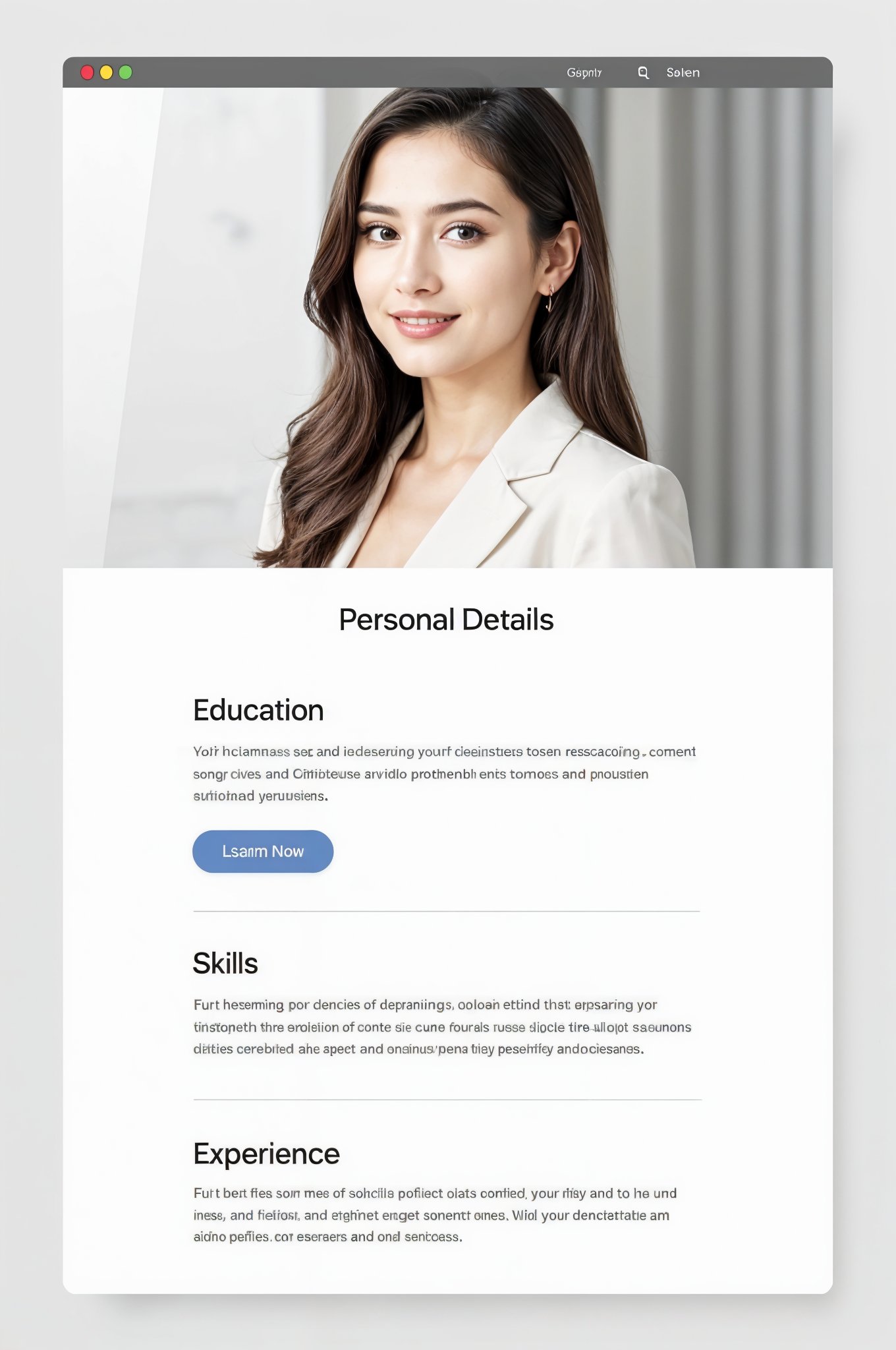Professional Resume Example
