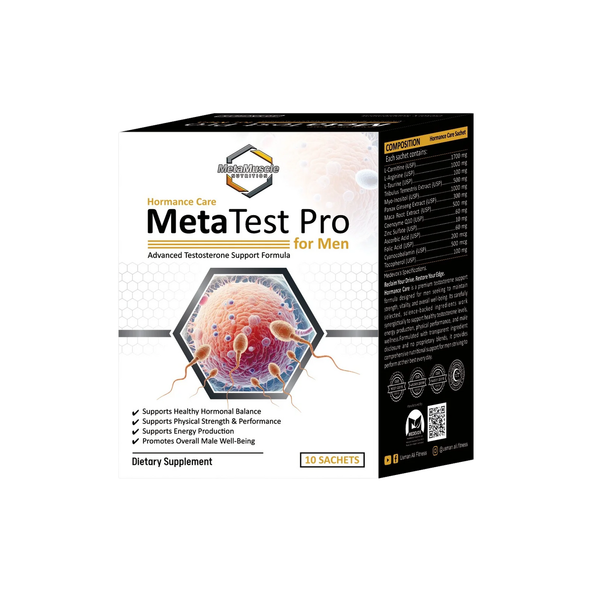 MetaTest Pro, box of 10 daily sachets