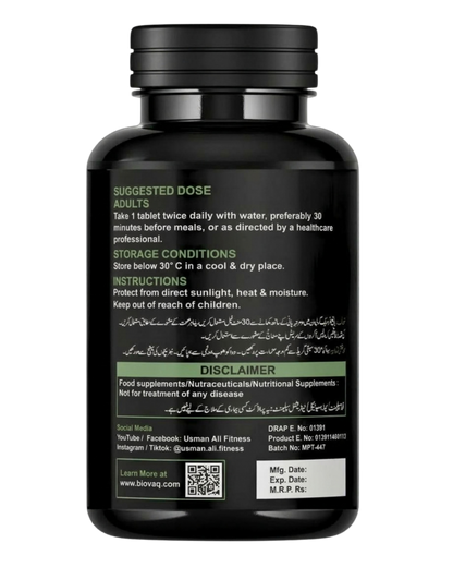 BIOVAQ Re-Fit, Garcinia Cambogia 65% HCA, directions and label panel