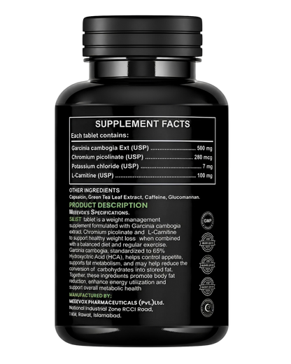 BIOVAQ Re-Fit, Garcinia Cambogia 65% HCA, Supplement Facts panel