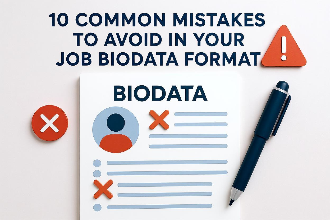 10 Common Mistakes to Avoid in Your Job Biodata Format