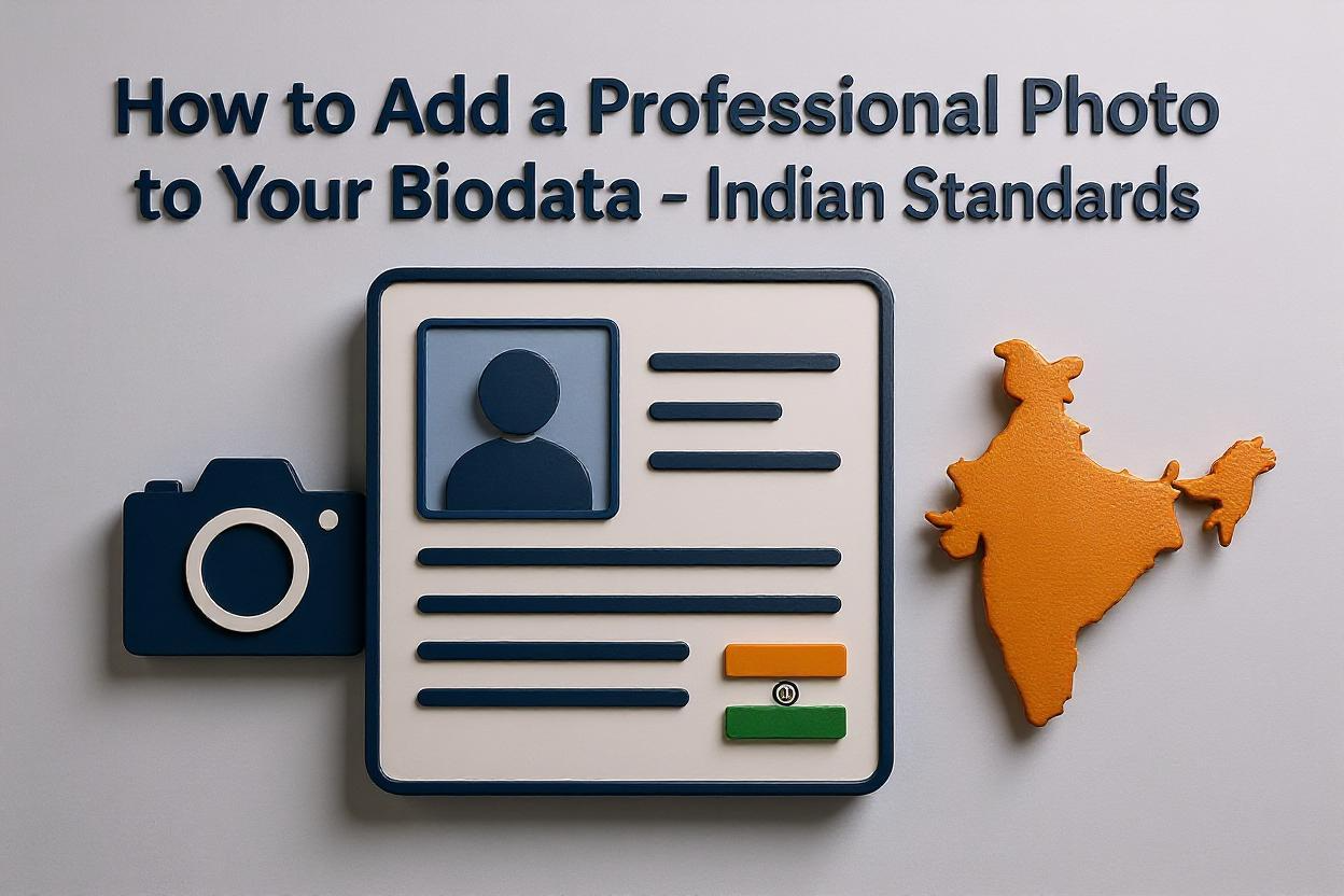 How to Add a Professional Photo to Your Biodata: Indian Standards