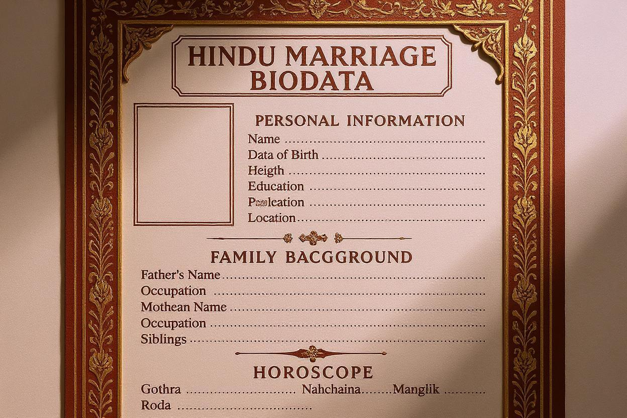 Hindu Marriage Biodata: Must-Have Details for a Perfect Match