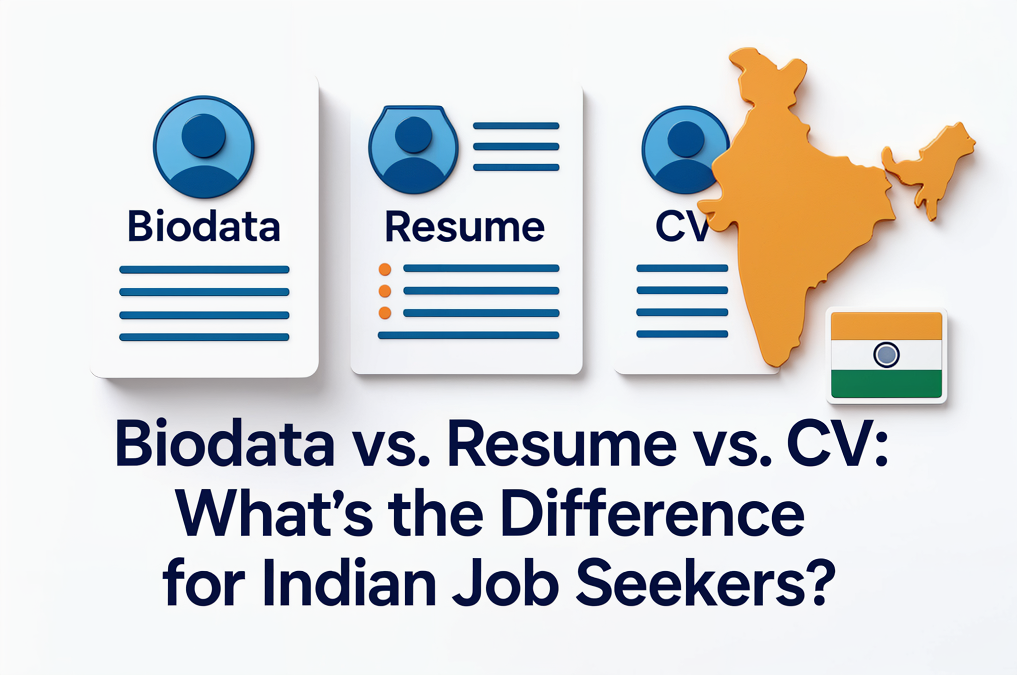 Biodata vs. Resume vs. CV: What’s the Difference for Indian Job Seekers?