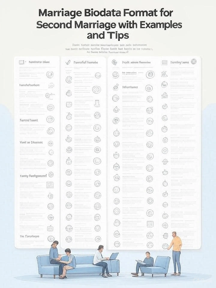 Marriage biodata format for second marriage with examples and tips